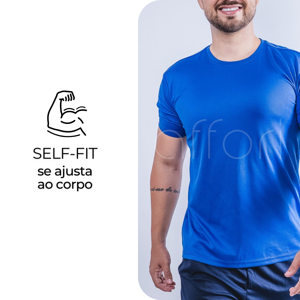 Kit 5 Camisetas Tecnológicas FitneSmart Masculinas - Presente Dia Dos Namorados
