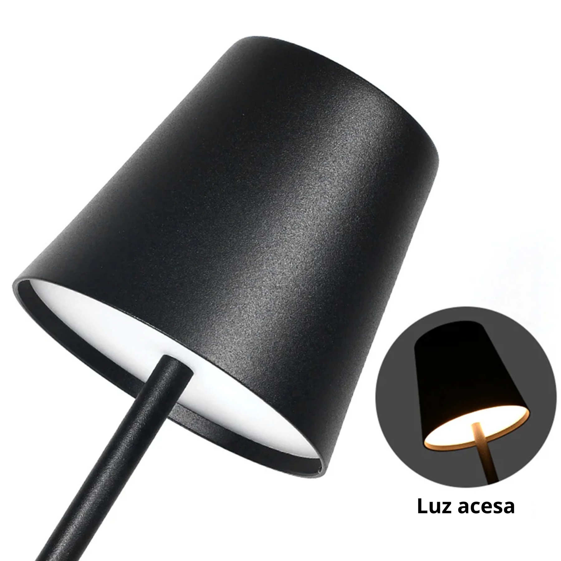 Luminária de Mesa Recarregável à prova de Água