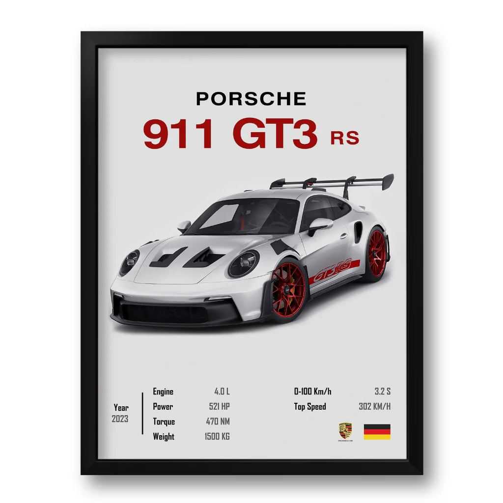 Moletom Porsche 911 GT3 + Brinde:Quadro Porsche 34 x 44