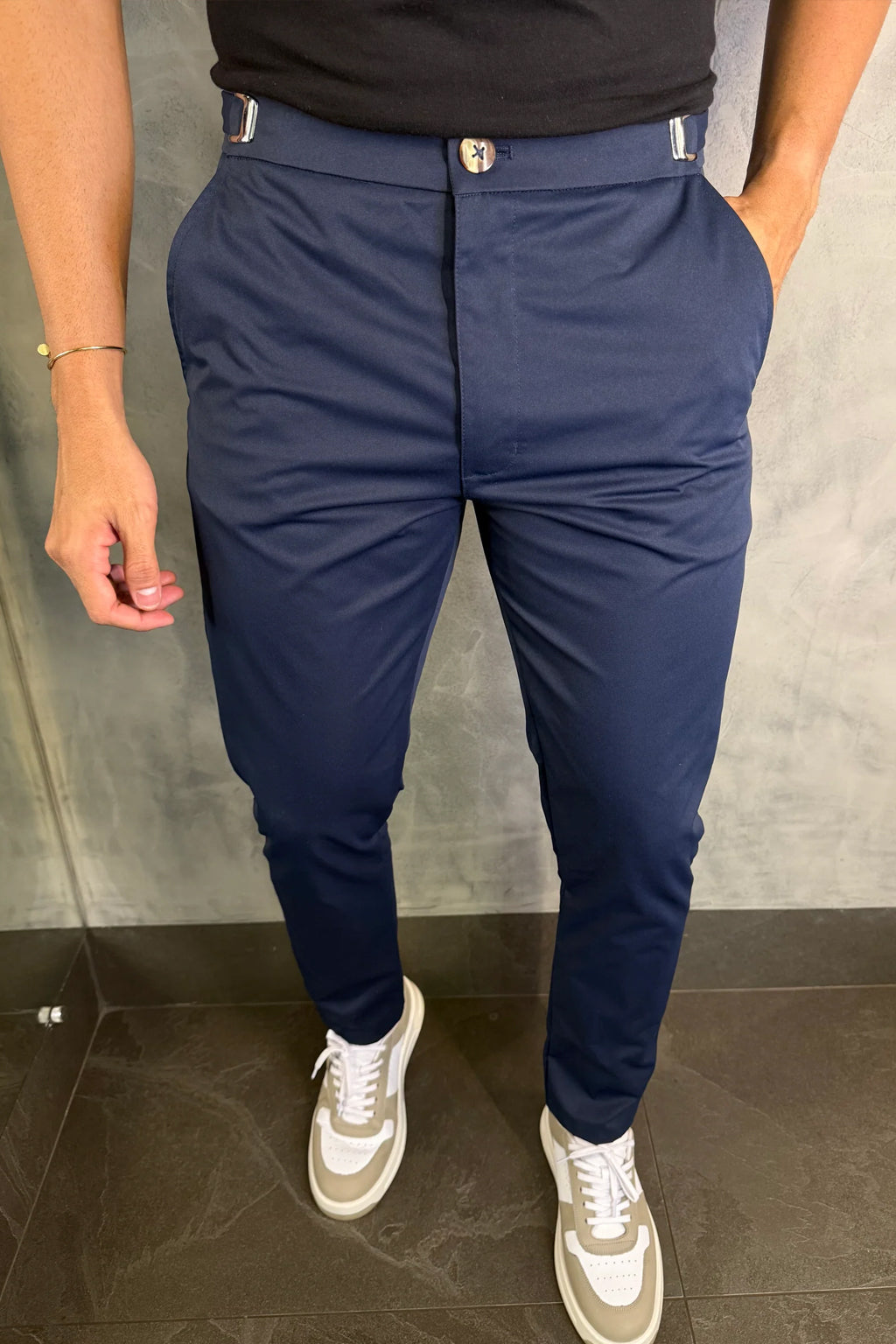 |COMPRE 1 LEVE 3| Calça Alfaiataria Mônaco com Ajuste + Carteira Brinde dia dos Pais