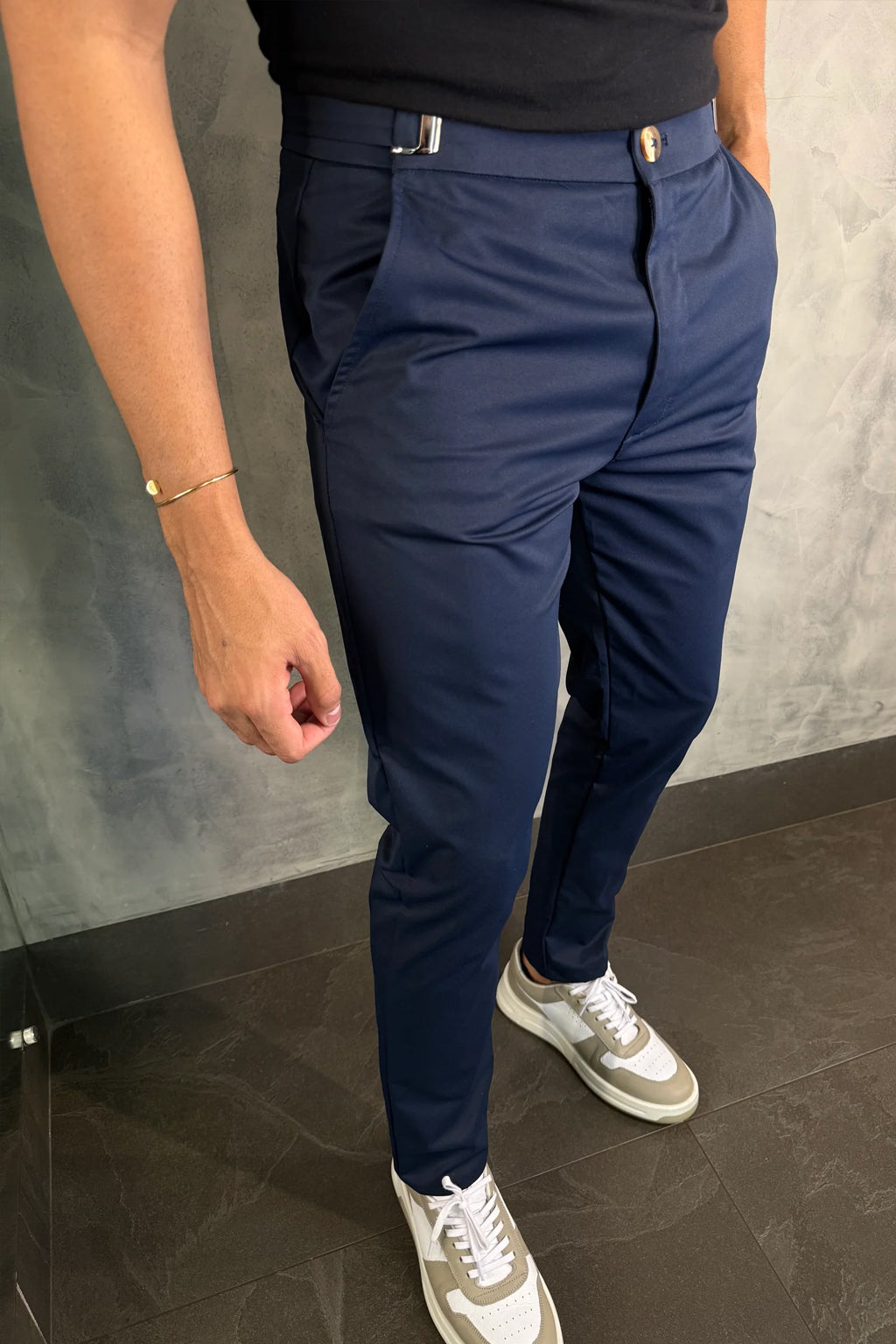 |COMPRE 1 LEVE 3| Calça Alfaiataria Mônaco com Ajuste + Carteira Brinde dia dos Pais