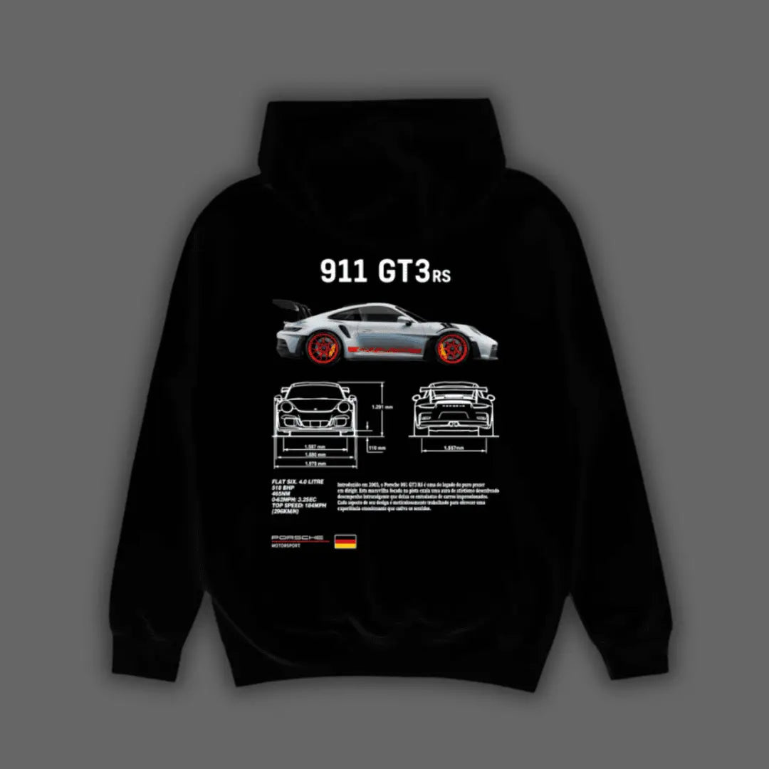 Moletom Porsche 911 GT3 + Brinde:Quadro Porsche 34 x 44