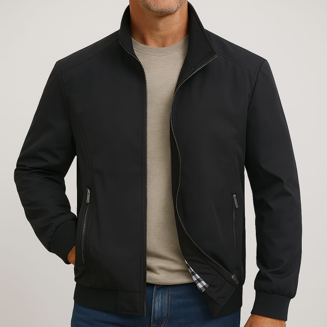Jaqueta Masculina Henry Forrada e Bolso Interno [Compre 1 e leve 2] + Carteira e Relógio de Brinde dia dos Pais