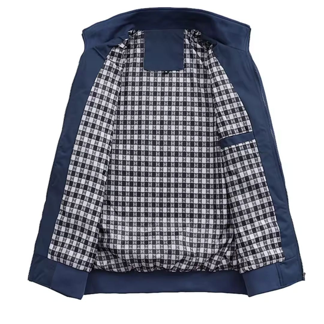 Jaqueta Masculina Henry Forrada e Bolso Interno [Compre 1 e leve 2] + Carteira e Relógio de Brinde dia dos Pais