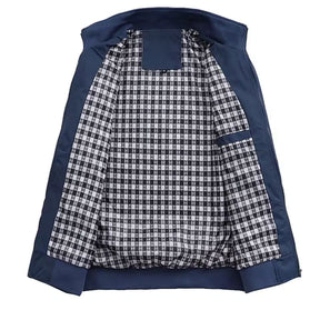 Jaqueta Masculina Henry Forrada e Bolso Interno [Compre 1 e leve 2] + Carteira e Relógio de Brinde dia dos Pais