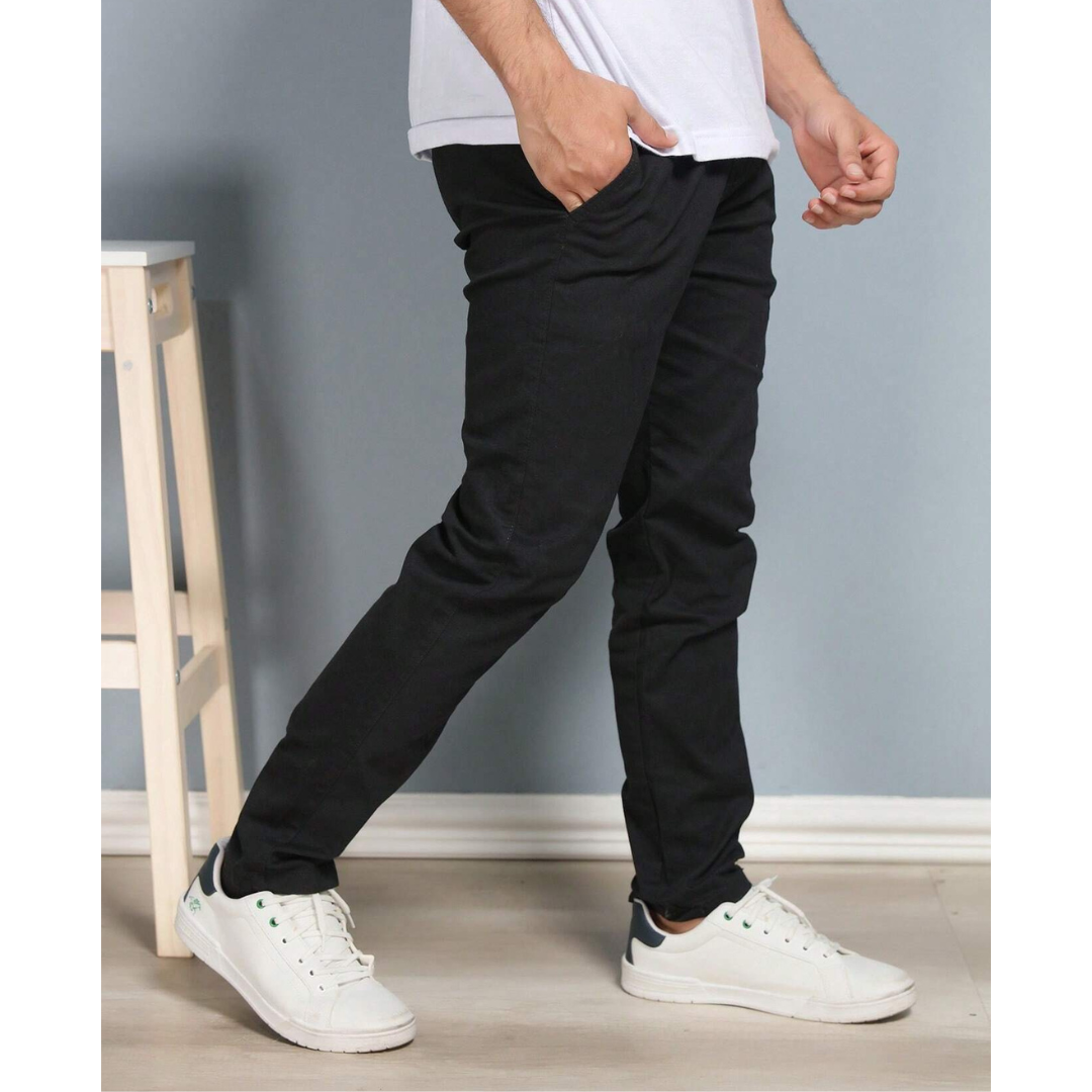 Kit 4 Calças Masculina em Sarja + 2 Jaquetas Premium Reversível Bege/Preta. Brinde Carteira + Relógio Exclusivo até Dia dos Pais
