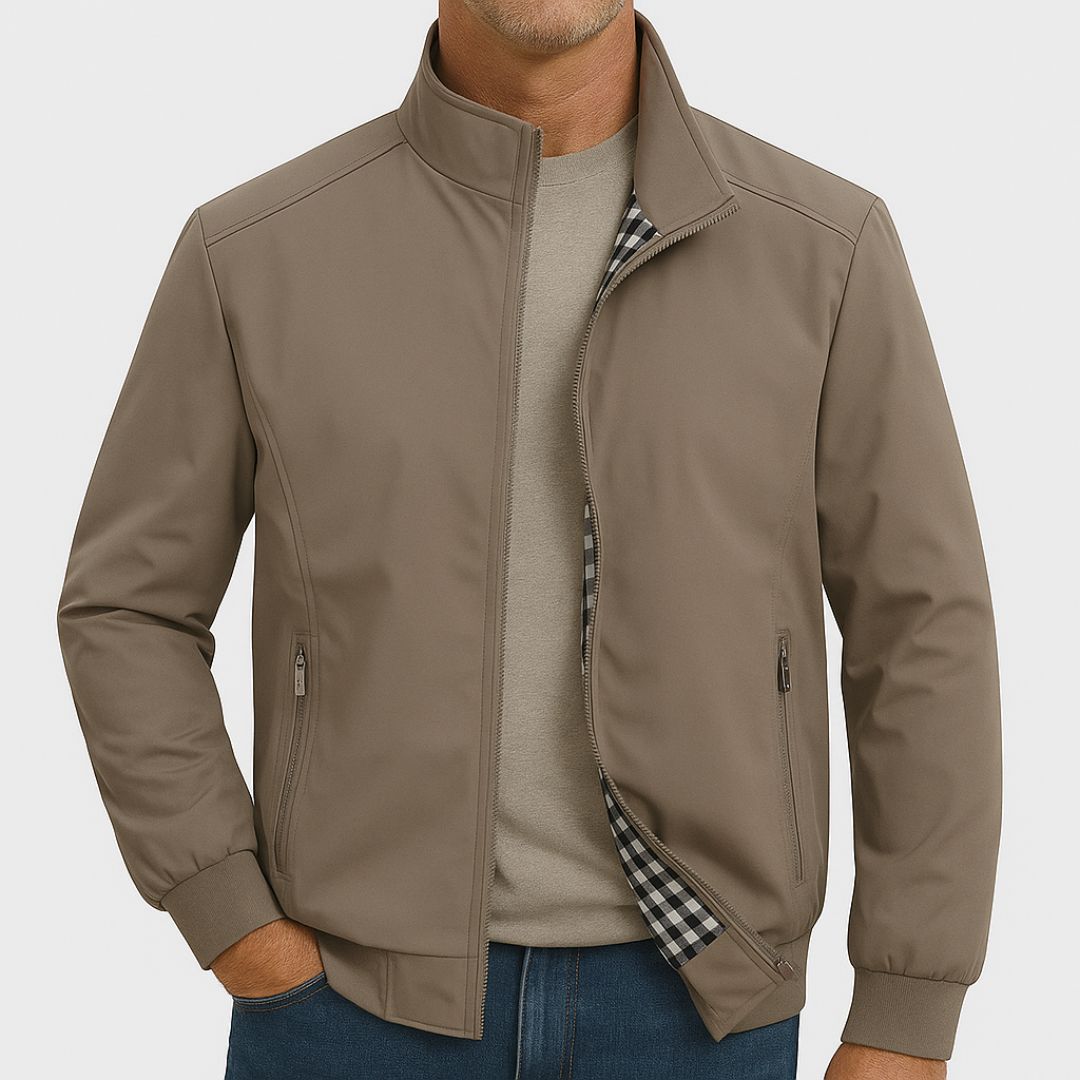 Jaqueta Masculina Henry Forrada e Bolso Interno [Compre 1 e leve 2] + Carteira e Relógio de Brinde dia dos Pais