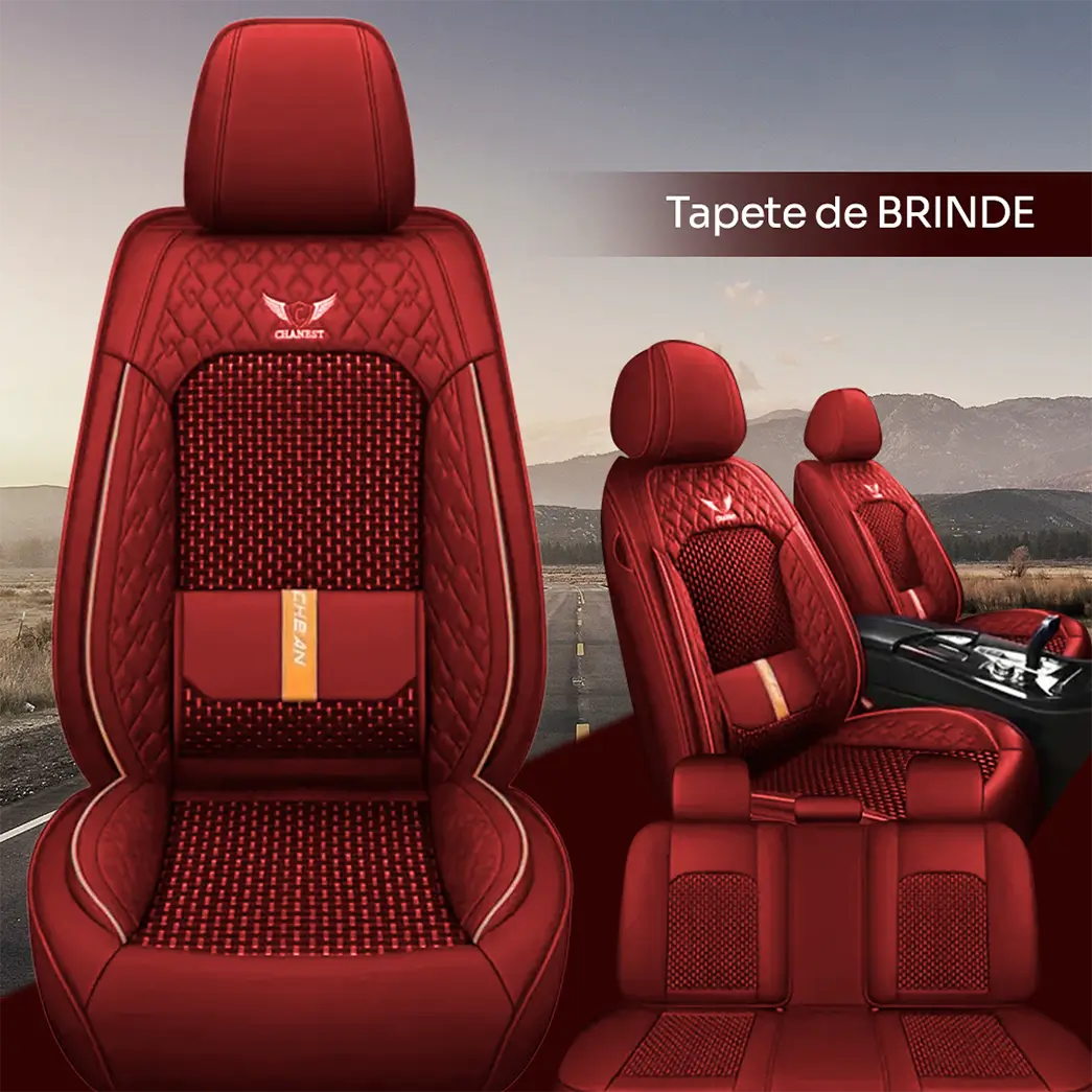 Kit Capa para Banco Completa em Couro Legítimo Universal Italian + BRINDE: Tapete Completo (Copy)