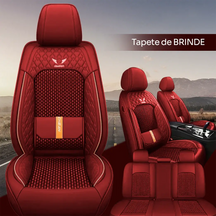 Kit Capa para Banco Completa em Couro Legítimo Universal Italian + BRINDE: Tapete Completo (Copy)