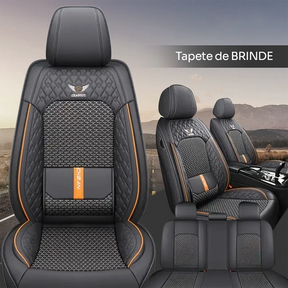 Kit Capa para Banco Completa em Couro Legítimo Universal Italian + BRINDE: Tapete Completo (Copy)