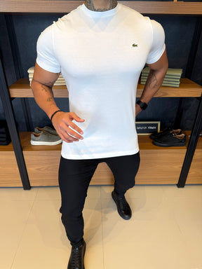 Camiseta Lacoste Pima Cotton Branca