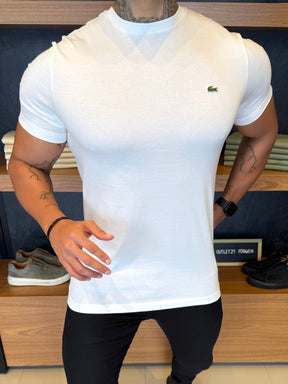 Camiseta Lacoste Pima Cotton Branca