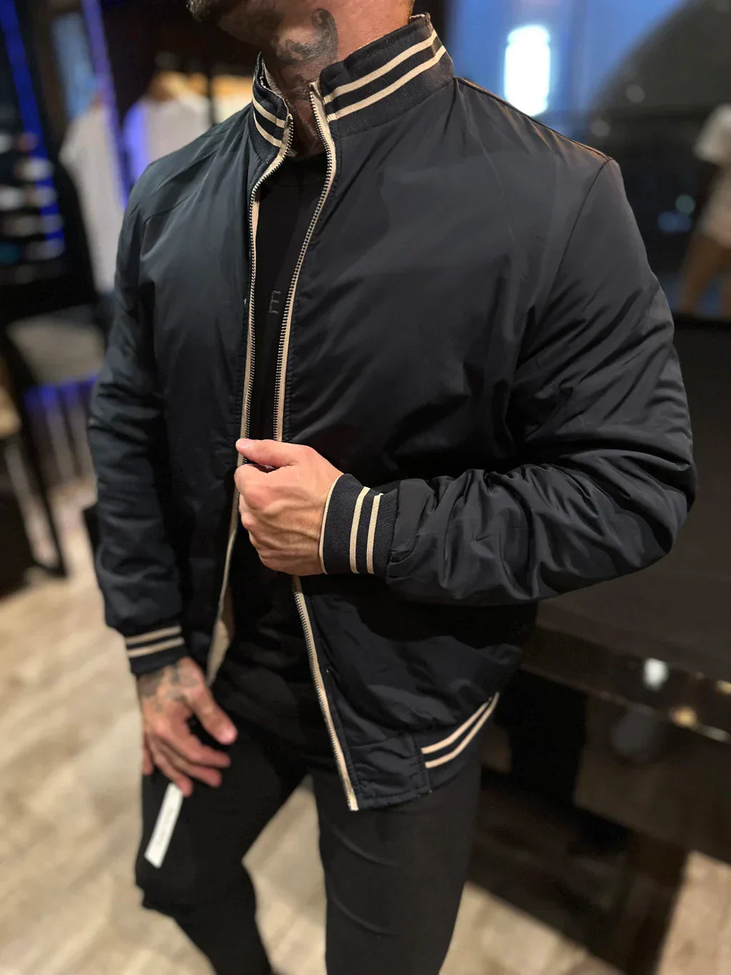 Jaqueta Premium Casual Reversível (Jaqueta 2 em 1) + Carteira Minimalista Brinde Exclusivo