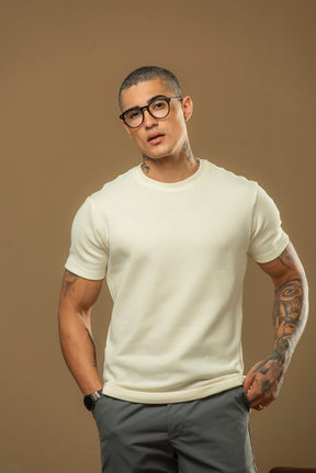 Kit com 5 Camisetas Texturizadas Malha Waffle Milano Avenna - Não amassa, não desbota e 0 transparência