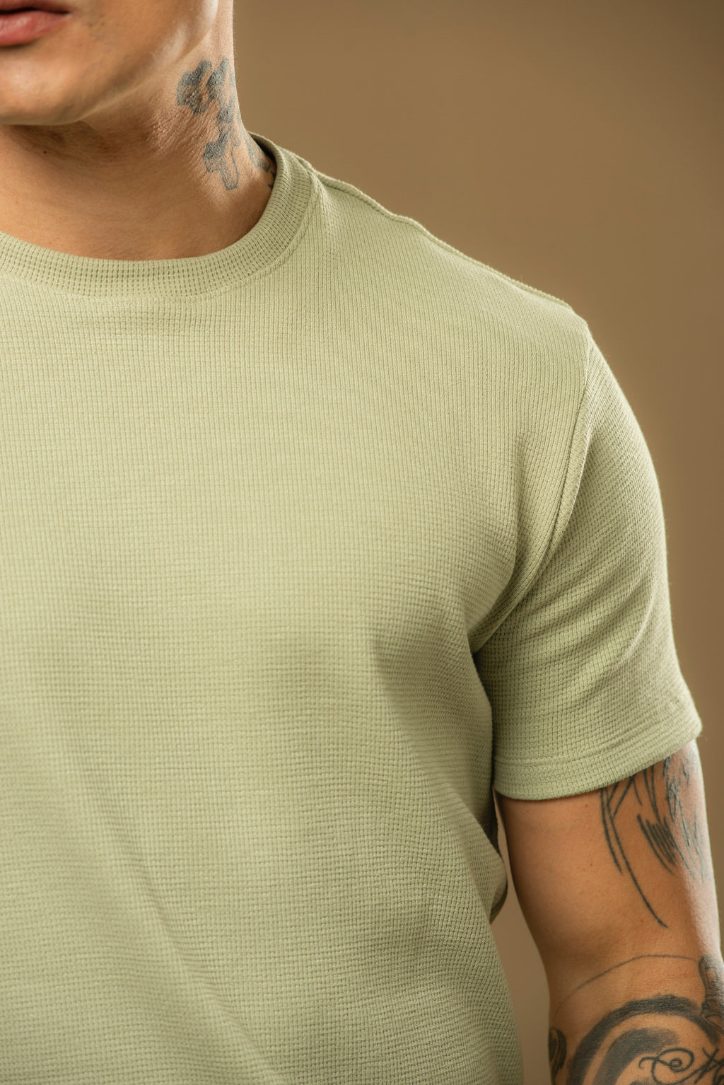 Kit com 5 Camisetas Texturizadas Malha Waffle Milano Avenna - Não amassa, não desbota e 0 transparência