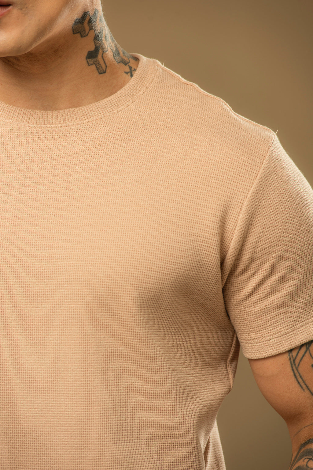 Kit com 5 Camisetas Texturizadas Malha Waffle Milano Avenna - Não amassa, não desbota e 0 transparência
