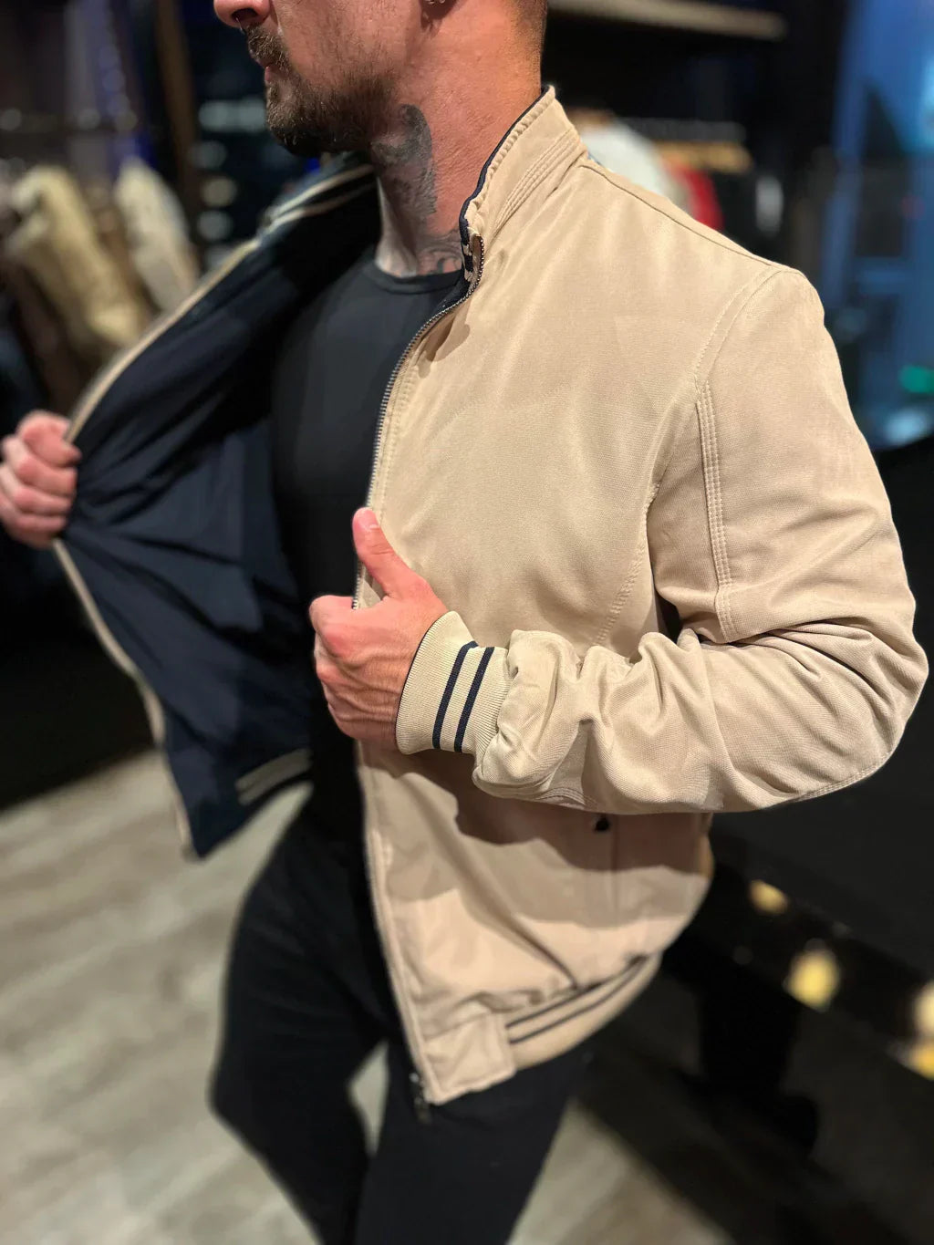 Jaqueta Premium Casual Reversível (Jaqueta 2 em 1) + Carteira Minimalista Brinde Exclusivo