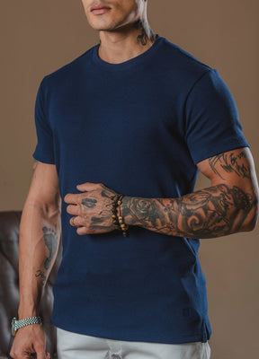 Kit com 5 Camisetas Texturizadas Malha Waffle Milano Avenna - Não amassa, não desbota e 0 transparência