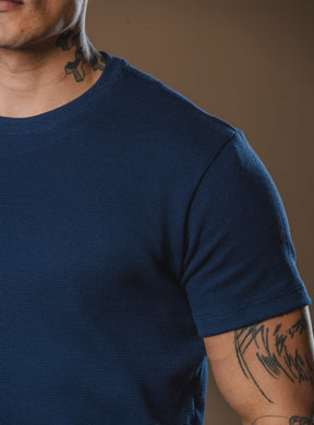 Kit com 5 Camisetas Texturizadas Malha Waffle Milano Avenna - Não amassa, não desbota e 0 transparência
