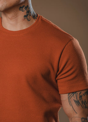 Kit com 5 Camisetas Texturizadas Malha Waffle Milano Avenna - Não amassa, não desbota e 0 transparência